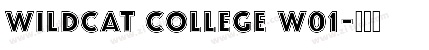 Wildcat College W01字体转换